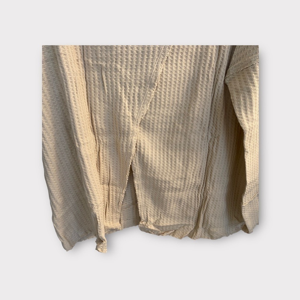 Free People Stone Cold Juicy Long Sleeve Thermal S Cowl‎ Neck Shirt Sz M - Picture 4 of 10